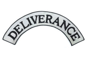 Deliverance custom embroidered motorcycle jacket patches